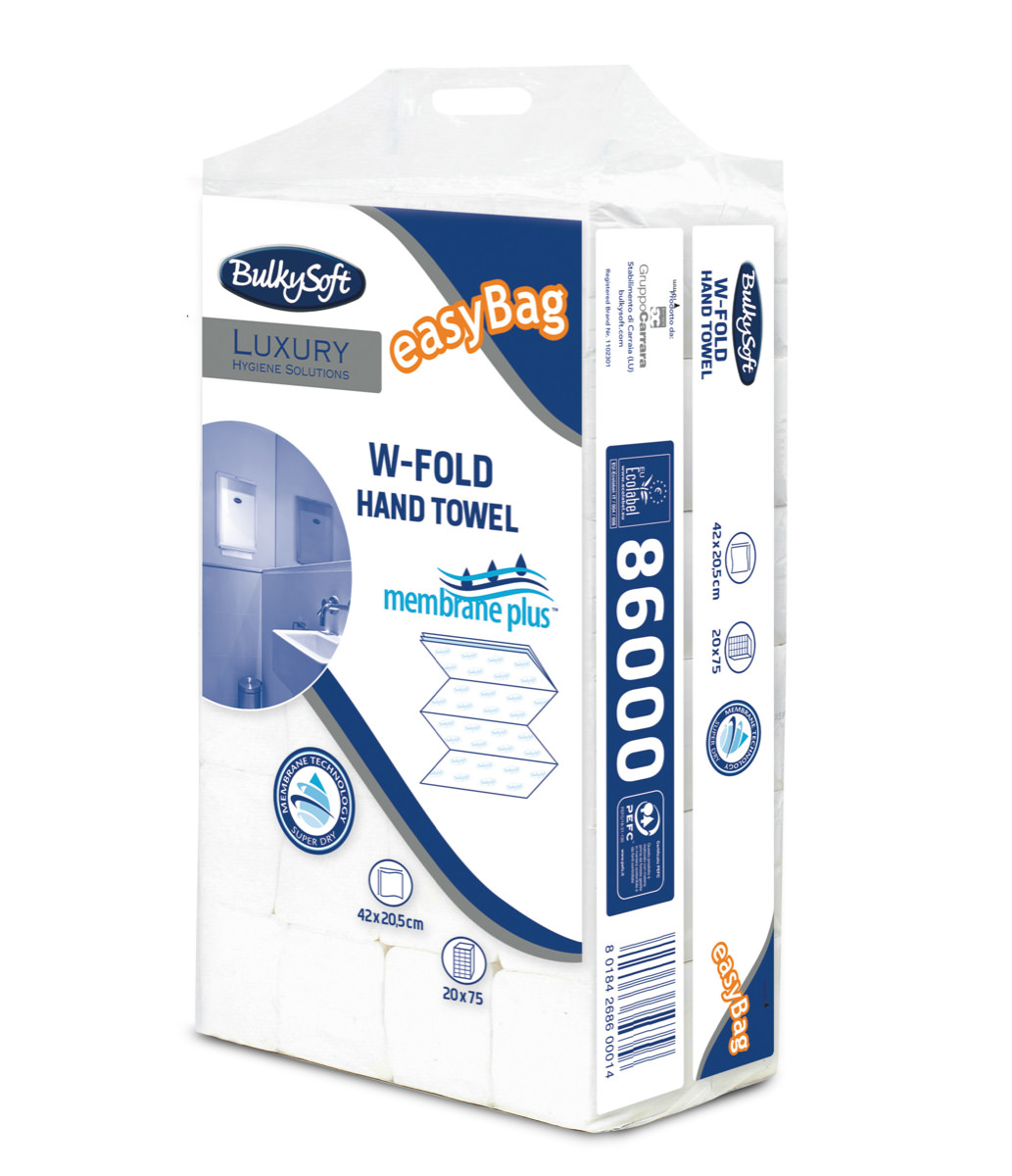 Сгъната тоалетна хартия BulkySoft ® excellence - easybag